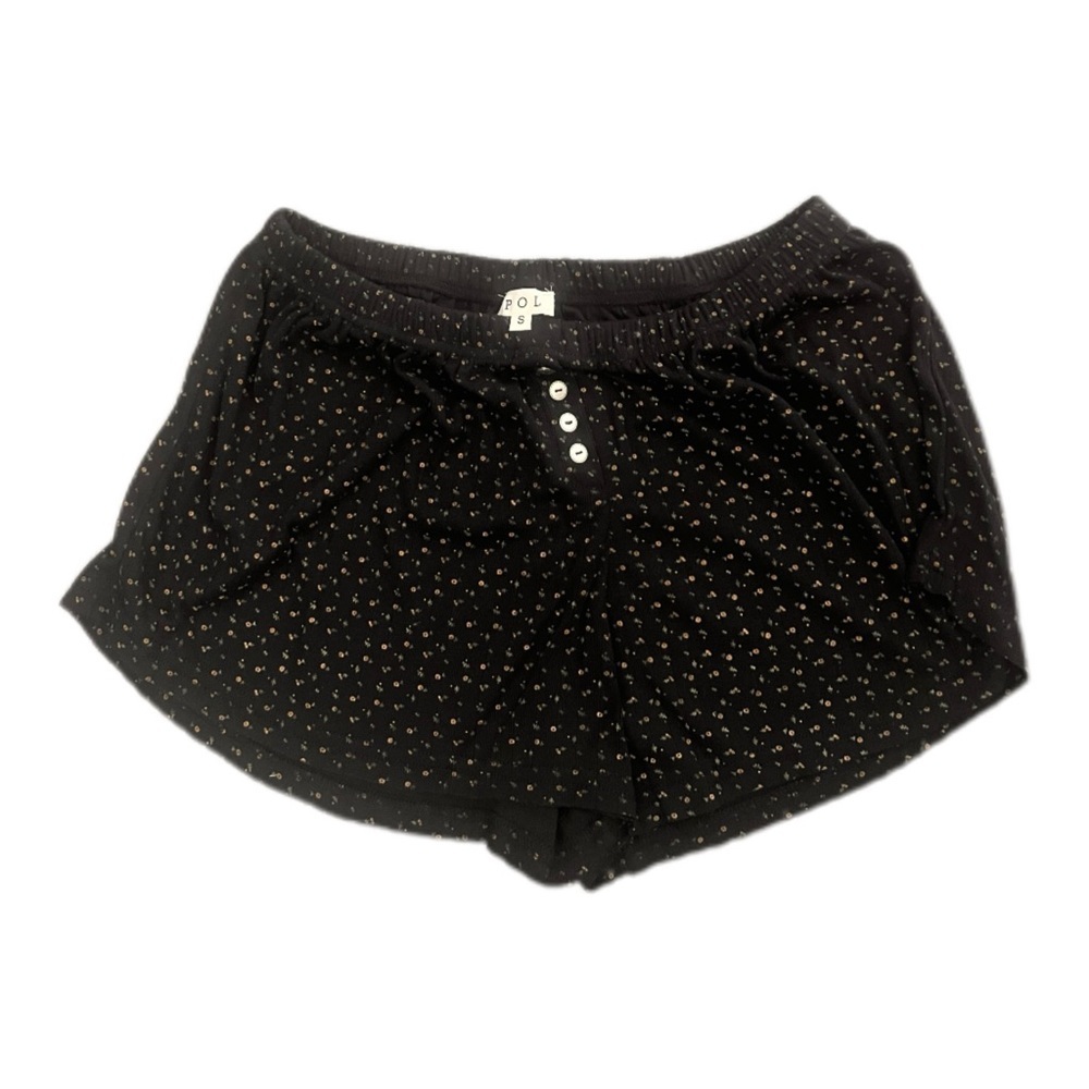 POL Women's Black High Waist lounge Shorts NWOT